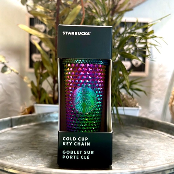 Starbucks Accessories - ❣️Starbucks Halloween 🎃👻 2023 Oil slick studded keychain 🗝️